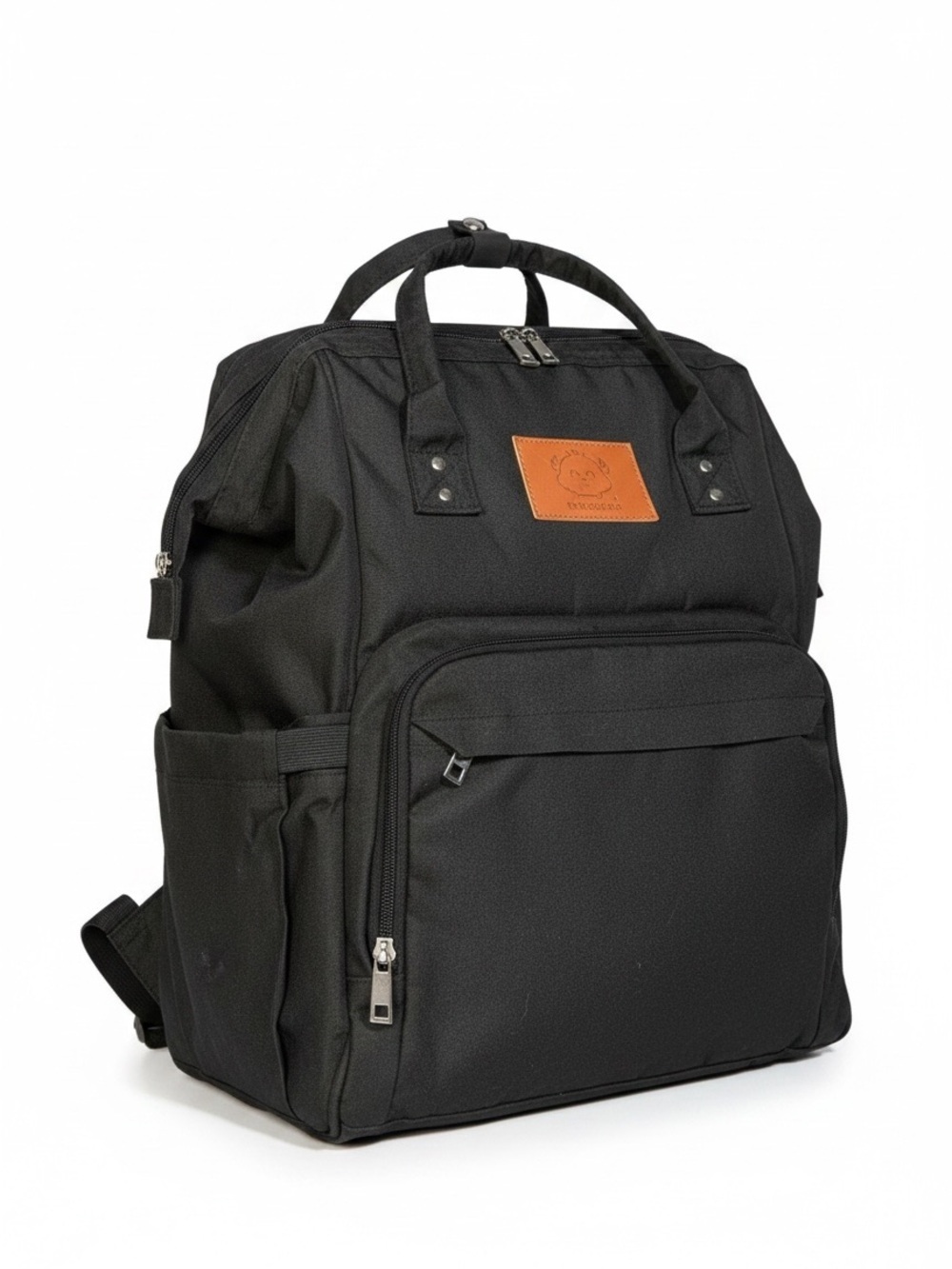 KeaBabies Black Diaper Bag Backpack Large